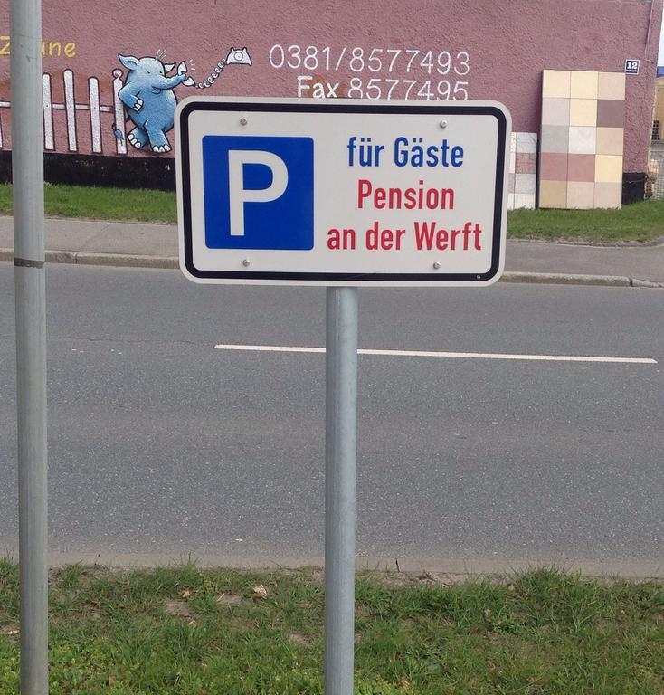 Pension An Der Werft Rostock Buitenkant foto